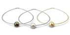 Cable en or avec perle