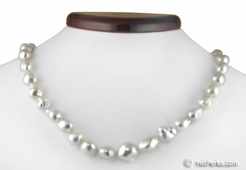 Collier de perles d'australie baroque