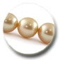 collier de perles d'Australie dor&eacute;es