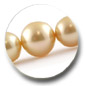 collier de perles d'Australie dor&eacute;es