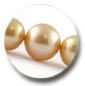 collier de perles d'Australie dor&eacute;es