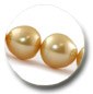 collier de perles d'Australie dor&eacute;es