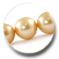 collier de perles d'Australie dor&eacute;es