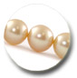collier de perles d'Australie dor&eacute;es