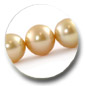 collier de perles d'Australie dor&eacute;es