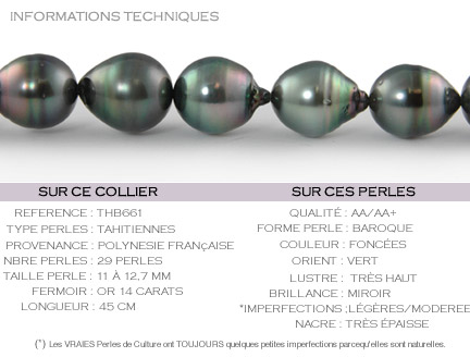Collier de Perles baroques de tahiti
