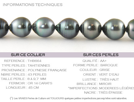 Collier de Perles baroques de tahiti