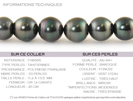 Collier de Perles baroques de tahiti