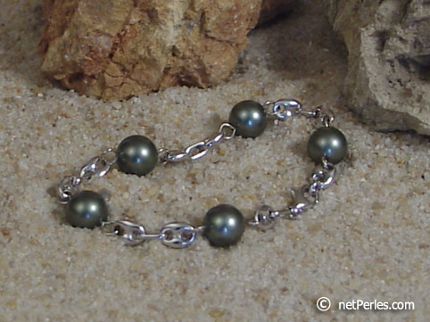 perles de tahiti et or 18 carats