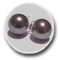 Boucles d'oreilles perles d'Akoya noires