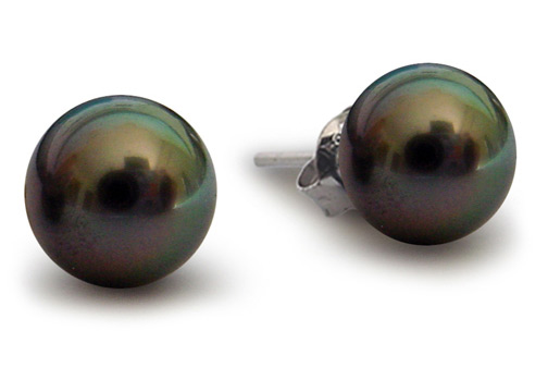 paire de boucles d'oreille de perles de tahiti