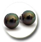Boucles d'oreilels perles de Tahiti