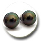 Boucles d'oreilels perles de Tahiti