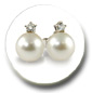 boucles d'oreilles perles d'australie et diamant