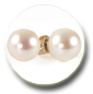 boucles d'oreilles perles de culture d'eau douce blanches