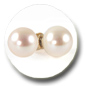 boucles d'oreilles perles de culture d'eau douce blanches