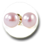 boucles d'oreilles perles de culture d'eau douce couleur lavande