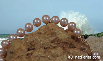 collier de perles de vraies perles