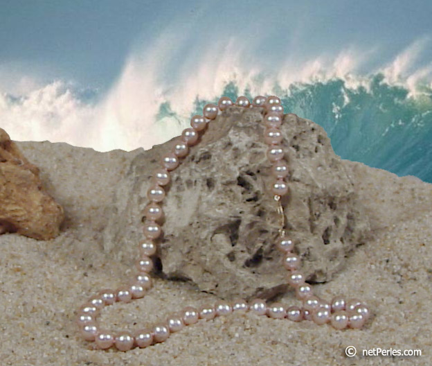collier de perles de culture d'eau douce
