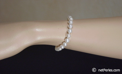 Parure de bijoux de perles d'eau douce de 6 � 7 mm
