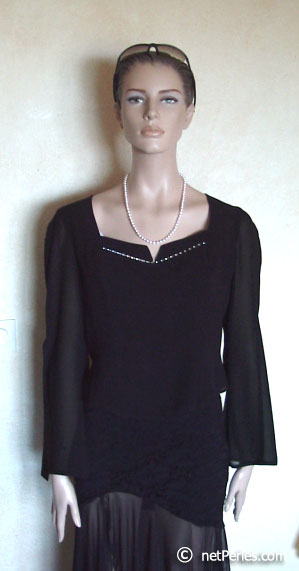 COLLIER DE PERLES 55 CM