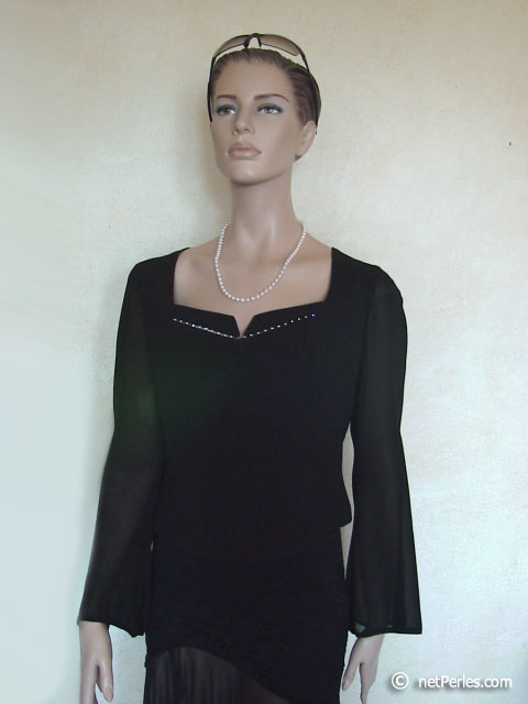 Collier de perles fantastique blanches