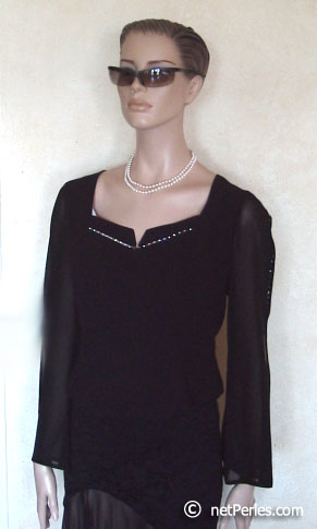 collier de perles double rang