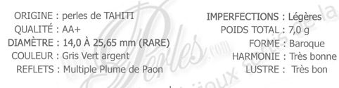 perle de tahiti baroque de tres gros diam�tre