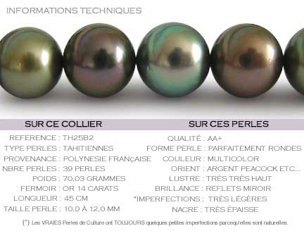 Collier de perles de Tahiti