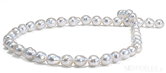 Collier de perles baroques d'australie