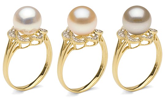 Bague Floraison avec perle Doucehadama