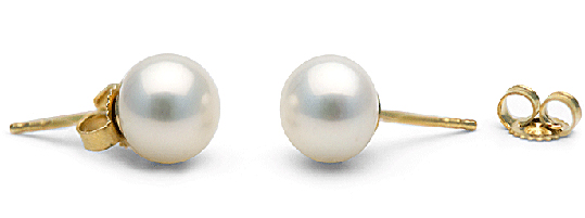 Paire de boucles d'Oreilles de perles de culture d'eau Douce