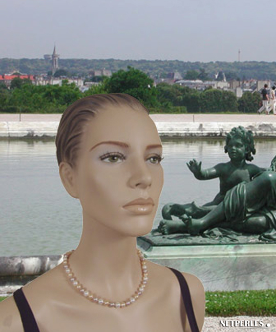 collier de perles d'eau douce multicolores