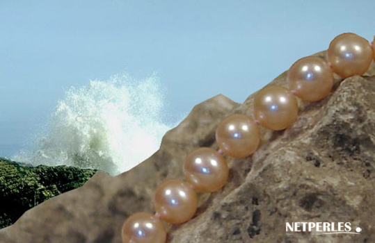 Collier de perles de culture d'eau douce