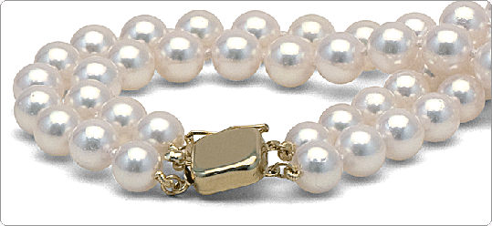 Fermoir collier de perles de culture