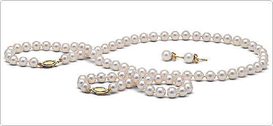 Parure perles de culture