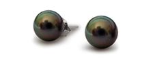 Boucles d'oreilles de perles de culture de Tahiti