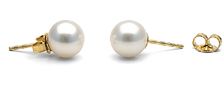 Boucles d'Oreilles de perles de culture d'Eau Douce