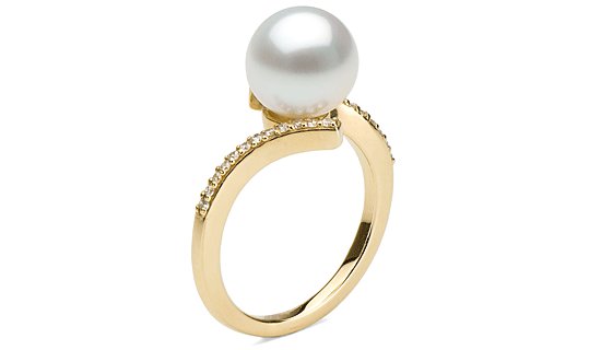 Bague Karma avec perle de culture eau douce qualité Doucehadama