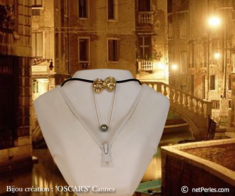 Masque de Venise en or et perle