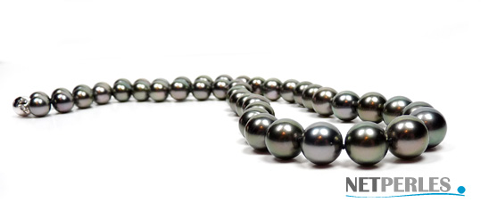 collier de luxe, collier de perles de tahiti, collier de perles noires