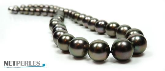 très beau collier de perles de tahiti, prix très bas, très rare, prix netperles