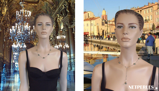 comment porter un collier de perles de tahiti baroque