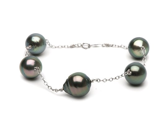 Bracelet des perles baroques de Tahiti