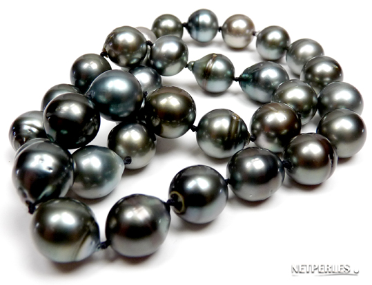 Collier de perles baroque de tahiti