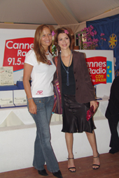 Maryse Agaesse de Cannes Radio et Véronique Mounier de M6