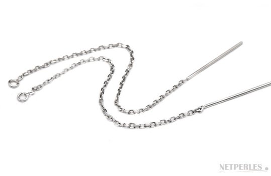 Appretti per orecchini ALINA in argento 925 prima del montaggio con le perle