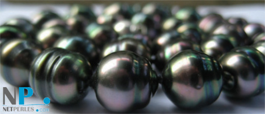 Collier 43 cm perles de Tahiti Baroques