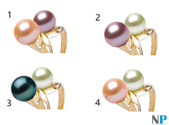 Présentation de cette bague avec les choix des couleurs de perles