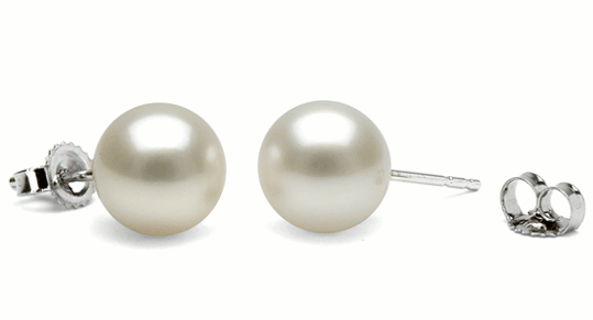 Boucles d'oreilles de perles d'Australie